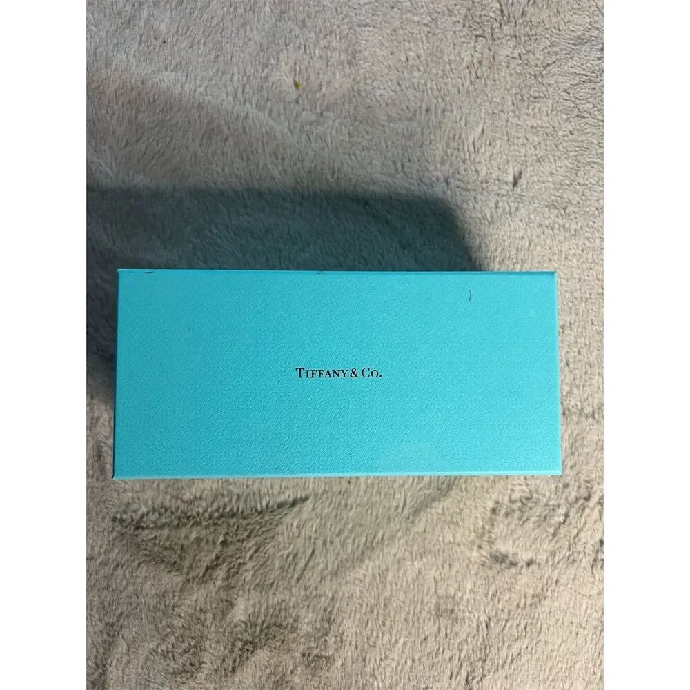 Tiffany & Co Women's Eyeglasses Case Black w/ Blue Accents Full Rim
